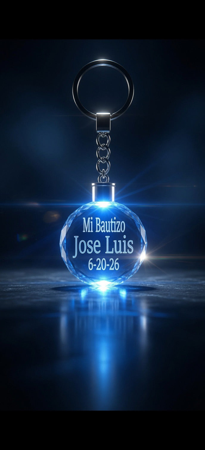 12piece mix personalized Crystal Keychain - Mi Bautizo(Baptism)/quinceañera/sweet 16/Communion/Anniversary/Wedding(Boda) Christening Gift | Round, Heart & Octagon Shapes