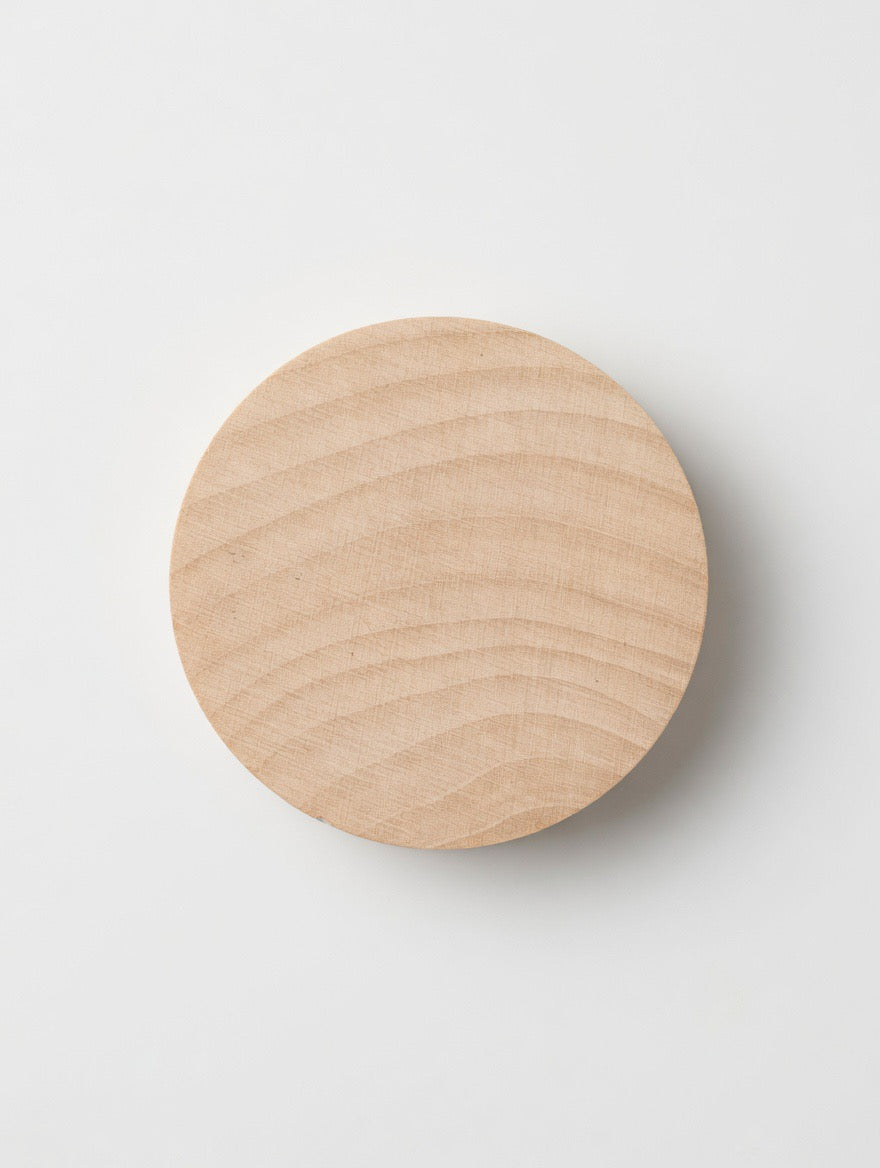 Round Wooden Bottle Opener Fridge Magnet – Natural Wood Grain